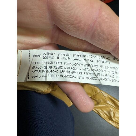 Zara Gold/Mustard Creased Effect Blouse Top S - Picture 4 of 5